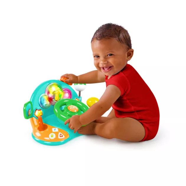 Bright Starts Zenélő kormánykerék játék, Lights & Colors Driver™, 6 hó+