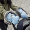 Petite&Mars Kesztyű / Kézmelegítő babakocsira Furry - Sky Whisper