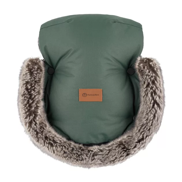 Petite&Mars Kesztyű / Kézmelegítő babakocsira Furry - Veritable Khaki