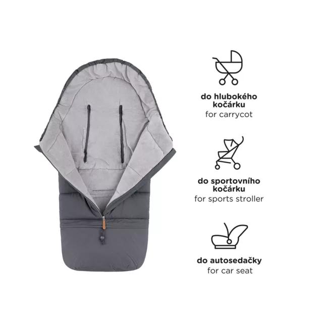 PETITE&MARS Állítható bundazsák 3in1 Jibot - Dark Walnut