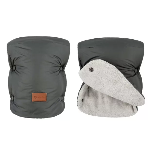 PETITE&MARS Kesztyű / Kézmelegítő babakocsira Jasie - Charcoal Grey