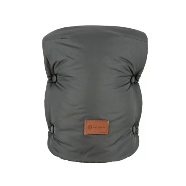 PETITE&MARS Kesztyű / Kézmelegítő babakocsira Jasie - Charcoal Grey