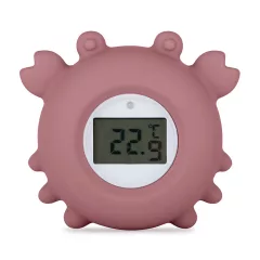   Petite&Mars Szilikon digitális vízhőmérő Crab Caleb Dusty Rose 0hó+