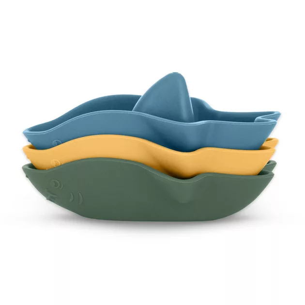 Petite&Mars Szilikon fürdőjáték, Sharks, 6 hó+