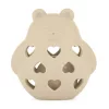 Petite&Mars Szilikon játék csörgővel Bear Basil Desert Sand 0m+
