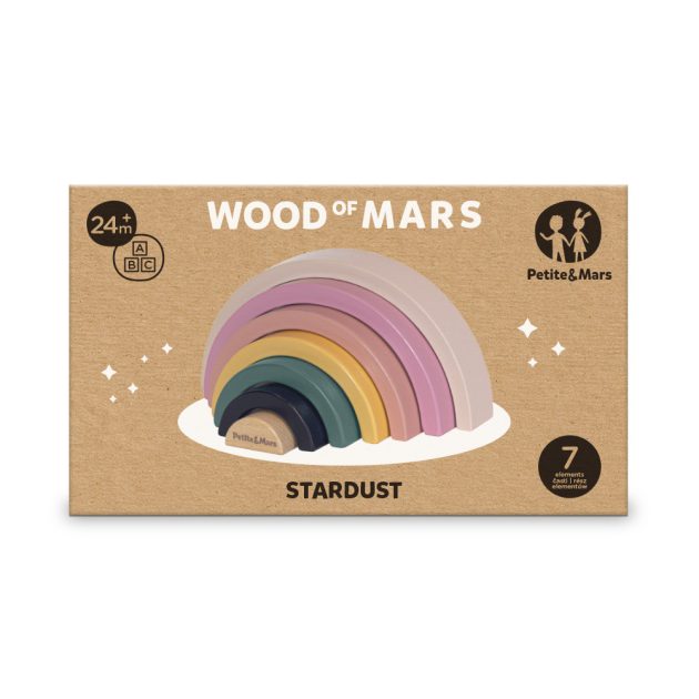 Petite & Mars Fa építőjáték Stardust Wood of Mars 24hó+