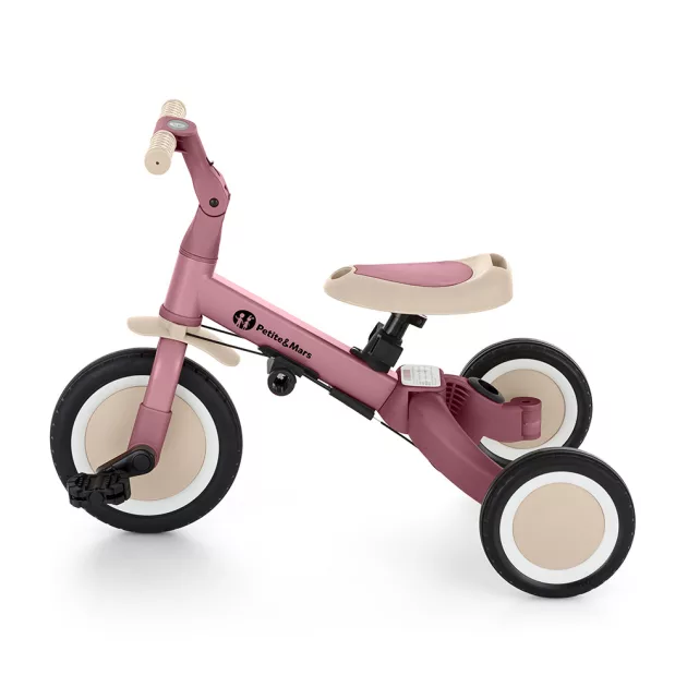 Petite&Mars Multifunkciós tricikli 5in1 Turbo - Dusty Rose