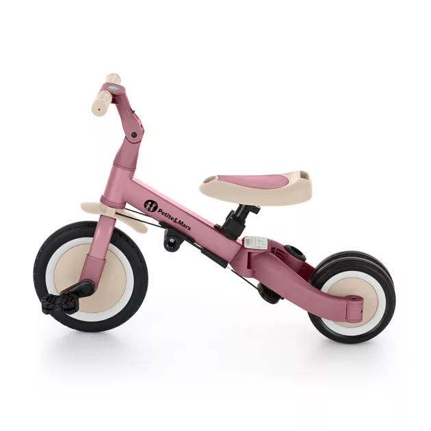 Petite&Mars Multifunkciós tricikli 5in1 Turbo - Dusty Rose