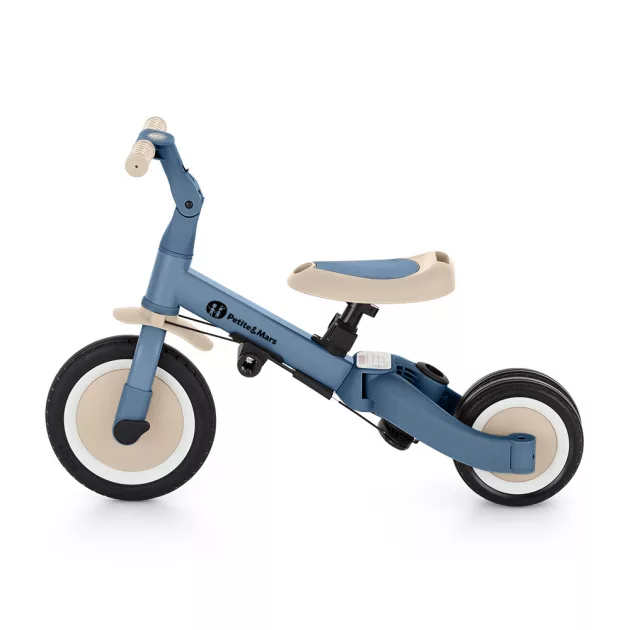 Petite&Mars Multifunkciós tricikli 5in1 Turbo - Ocean Blue