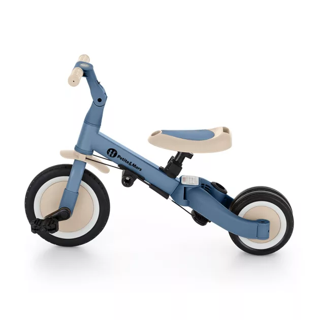 Petite&Mars Multifunkciós tricikli 5in1 Turbo - Ocean Blue