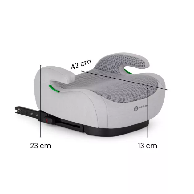 PETITE&MARS Optimus Pro i-Size Air Gentle Grey 125 - 150 cm (22-36 kg)