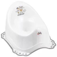 Maltex Csúszásmentes Zebra bili - Fehér/Szürke