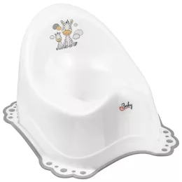 Maltex Csúszásmentes bili zenével Zebra - Fehér/Szürke