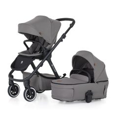   Petite&Mars Kombinált babakocsi, ICON 2in1, Dove Grey, LITE AIR