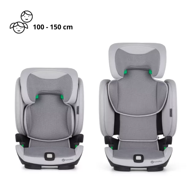 PETITE&MARS Autósülés Elite Fix Pro i-Size Air 100-150 cm (15-36 kg) - Gentle Grey