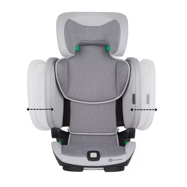 PETITE&MARS Autósülés Elite Fix Pro i-Size Air 100-150 cm (15-36 kg) - Gentle Grey