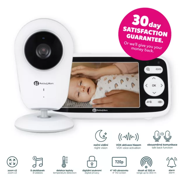 Petite&Mars digitális bébiőr NANO 4.0