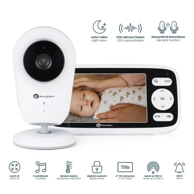 Petite&Mars digitális bébiőr NANO 4.0