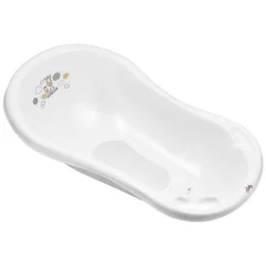   Maltex Kád leeresztő dugóval és csúszásgátló betéttel Zebra 84 cm - Fehér