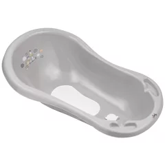   Maltex Kád leeresztő dugóval és csúszásgátló betéttel Zebra 84 cm - Szürke