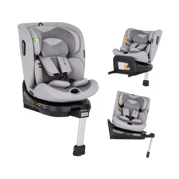 PETITE&MARS Autósülés Twistguard Pro i-Size Air 40-150 cm (0-36 kg) - Gentle Grey