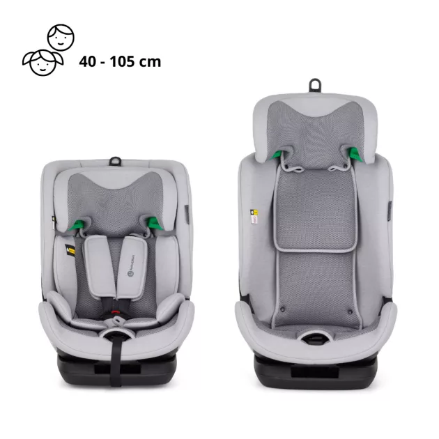 PETITE&MARS Autósülés Prime Pro i-Size Air 76-150 cm (9-36 kg) - Gentle Grey