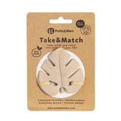   Petite&Mars Szilikon rágóka, Take&Match, Desert Sand, 0 hó+