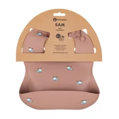 PETITE&MARS Szilikon előke Take&Match Kék Helikopterek 6m+