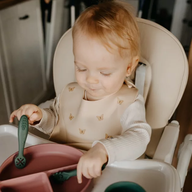 Petite&Mars Szilikon előke Take&Match Frosted Sky 6m+