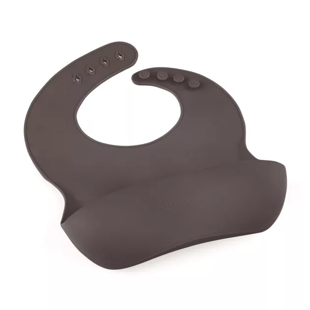 Petite&Mars Szilikon előke Take&Match Bitter Cocoa 6m+