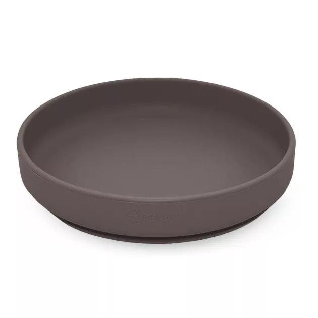 Petite&Mars Szilikon tányér tapadókoronggal Take&Match Bitter Cocoa 6m+