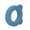 Petite&Mars Beary Szilikon rágóka csörgővel, Petrol Blue, 0 hó+