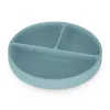 Petite&Mars Szilikon osztott tányér, kerek Take&Match Frosted Sky 6m+