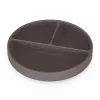 Petite&Mars Szilikon osztott tányér, kerek Take&Match Bitter Cocoa 6m+