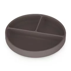   Petite&Mars Szilikon osztott tányér, kerek Take&Match Bitter Cocoa 6m+