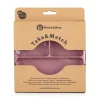 Petite&Mars Szilikon osztott kerek tányér, Take&Match, Dusty Rose, 6 hó+