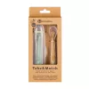 PETITE&MARS Szilikon kanálkák tokkal 2 db-os készlet Take&Match Pea - Ochre 6m+