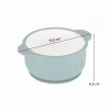 PETITE&MARS Kerámia tálka szilikon borítással Teal Blue