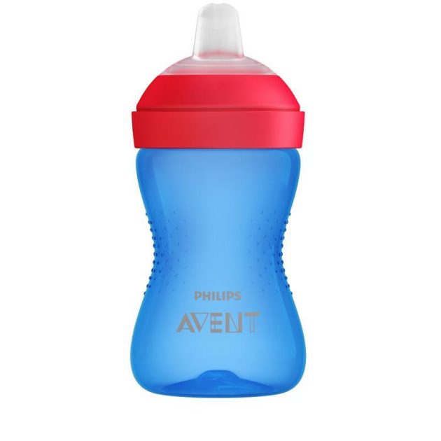 Avent SCF802/01 Puha harapásálló csorös pohár, 300 ml, kék