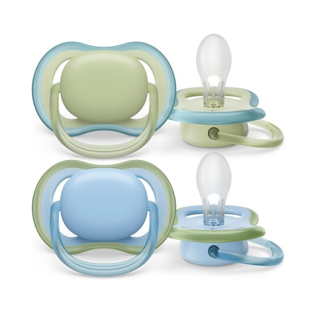 Avent SCF085/21 Játszócumi Ultra air neutral 0-6hó fiús kék, 2db