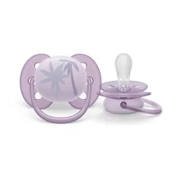   Avent SCF092/03 Ultrasoft premium, lila játszócumi, 0-6 hó, 1 db