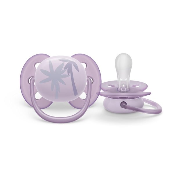 Avent SCF092/03 Játszócumi Ultrasoft Premium 0-6hó lila 1 db