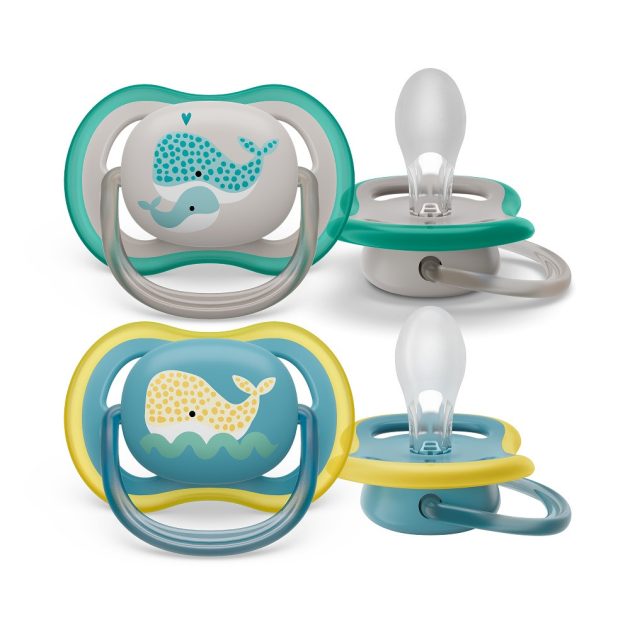 Avent Játszócumi Ultra air mintás 18hó+ (bálna) 2db