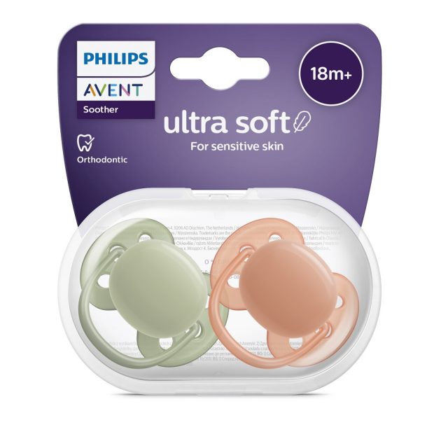 Philips AVENT Játszócumi Ultrasoft Premium neutral 18hó+ 2 db