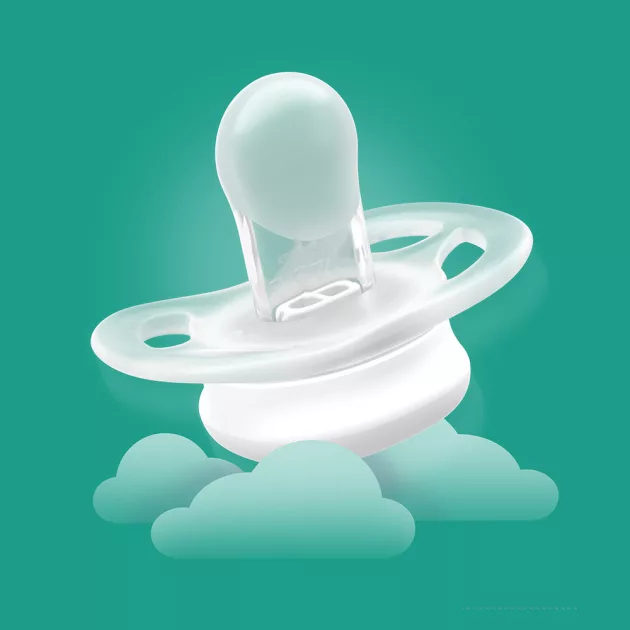 Philips AVENT SCF075/01 Játszócumi ultra start neutral 0-2hó 2 db - lányos