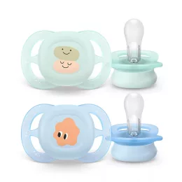   Philips AVENT SCF075/04 Játszócumi ultra start mintás 0-2hó 2 db - fiús