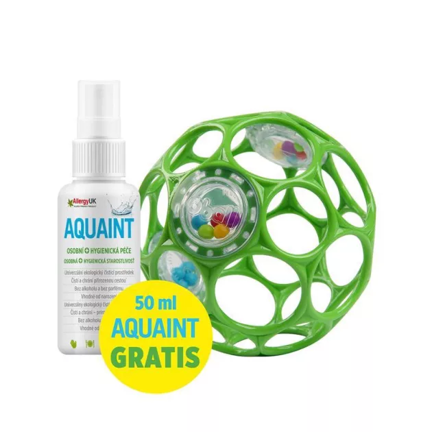 OBALL Csörgő Játék, 10 cm, seafoam, 0 hó+, + AJÁNDÉK Aquaint, 50ml