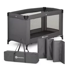 Petite&Mars Utazóágy Koot - Lite Dark Grey
