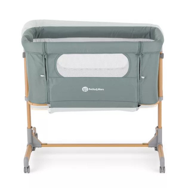 Petite&Mars Állítható kiságy Grace Compact - Foggy Green