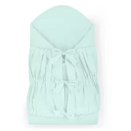   Petite&Mars Megkötős pólya, Nurse tömör kókusz betéttel, Frosted Mint, 75x75 cm